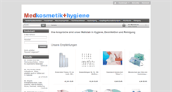 Desktop Screenshot of medkosmetik-hygiene.com